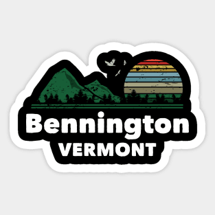 Mountain Sunset Flying Birds Outdoor Bennington Vermont Sticker